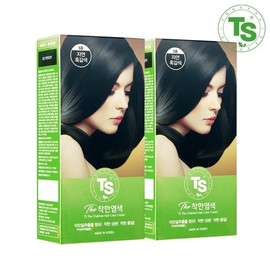 (Live Shopping) TS Better Dye 120g x 2 (Choose 1 of Natural Black, Natural Black Brown, or Light Brown) No. 3 Natural Black / ( 라이브쇼핑)TS 더착한염색 120g 2개 (자연흑색 자연흑갈색 연한갈색 중 택1) 3호 자연흑색