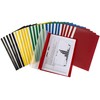 A4 Report Files Assorted Colours Clear View Presentation Folders -