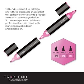 Crafter's Companion Spectrum Noir Triblend Alcohol 3 Marker Pens-Exotic Blends-Pack of 6