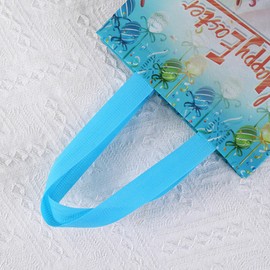 LEKAYIHU Easter Gift Bags Hunt Bags Multifunctional Non-Woven for Gifts Wrapping, Party Supplies, Easter Basket Container 8.3×7.9×5.9inch (A Color style of Model)