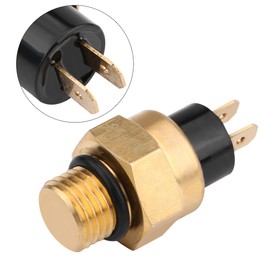 Fan Temperature Switch, Copper Electric Motor Cooling Fan, Thermostat Temperature Sensor Switch for 2 Stroke and 4 Stroke 0010033661