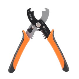 Fdit Cortador de Pelacables 175 Mm Herramienta de Pelado de Pelacables para Trabajos Pesados Herramienta de Pelado de Cables Eléctricos Alicates Mango Ergonómico