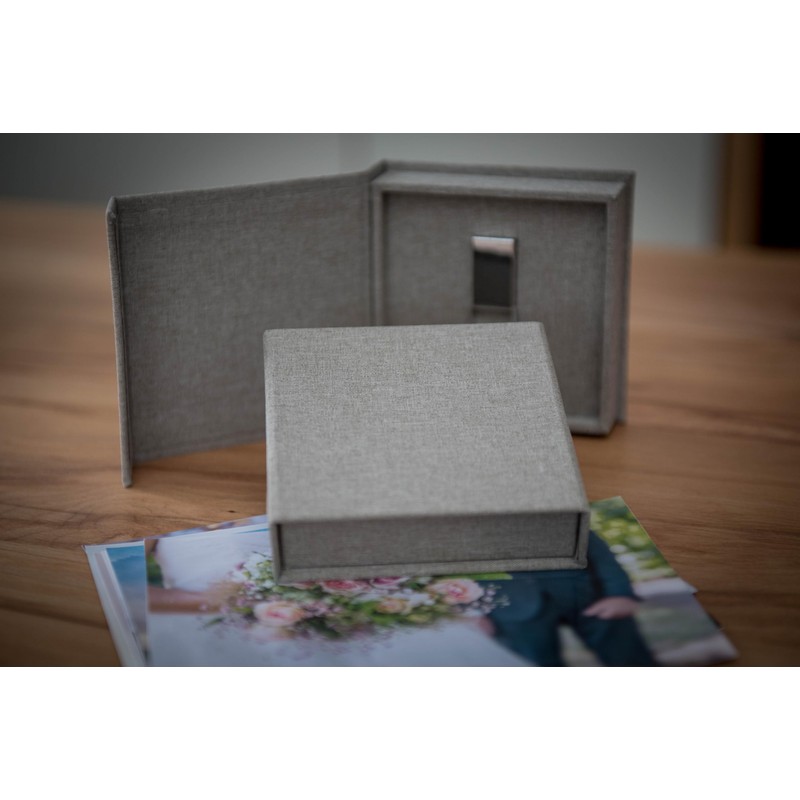 Crystal USB Flash Drive with Box Wedding Design - Elegant