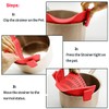 Snap Strainer, Clip on Strainer for Pots Pans, Hands-free Clip-on