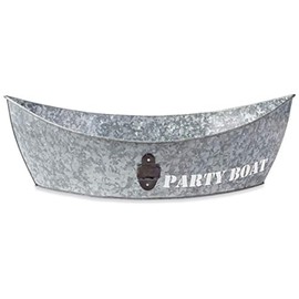 Tin Boat Party Drink Tub with Bottle Opener, 8 1/2" x 28"