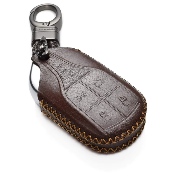 Vitodeco Genuine Leather Keyless Smart Key Fob Case Cover Compatible