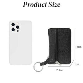 Key Case Leather Black Modern Classic, black, Minimalist