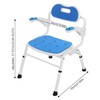 Folding Shower Chair, Shower Chair with Armrests and Back, Heavy