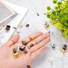 sourcing map 50Pcs Cord End Caps 9mm End Cap Barrel