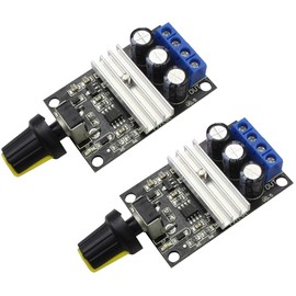 TECNOIOT 2pcs DC 3A 80W DC 6V 12V 24V 28V PWM Motor Speed Controller Regulator Adjustable