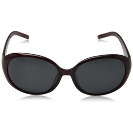 Eyelevel Women's JOCELYN JOCELYN Oversized Polarized Sunglasses 60, Burgundy/Grey Polarized