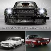 QULOOX Pair 7" Inch Round LED Headlights DRL for Ford