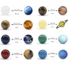 Natural Solar System 9 Planets Decorations Gemstones Sphere Galaxy Universe