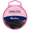Safety Pins Black Assorted Sizes
