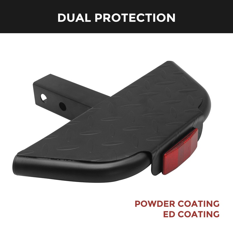 Universal Tow Hitch Step for 2 inch Receivers, Towing Bumper