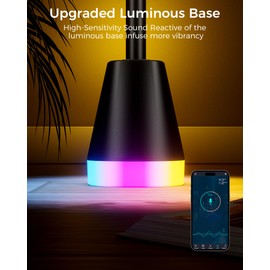 2 Pack Corner Floor Lamp, Smart RGB LED 60 Inch Standing Lamp with 344 LEDs, App & Remote Control, 16 Million Colors & Music Sync for Bedroom, Gaming Room, Home Decor, Modern Ambient Lighting