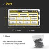Wood Screws Assortment Kit, FIXLINK 240 PCS High Hardness Flat