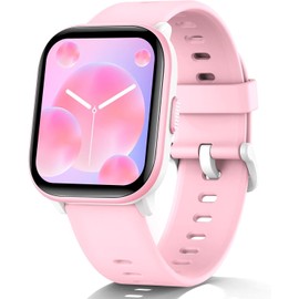 ZONEY Kids Watch for Girls Boys with IP68 Waterproof, Girls Watch with 19 Sports Modes, Sleep Tracking, Pedometer, Stopwatch, Kids Activity Tracker, Birthday Gifts for Age 6-15 Years Old (W99, Pink)