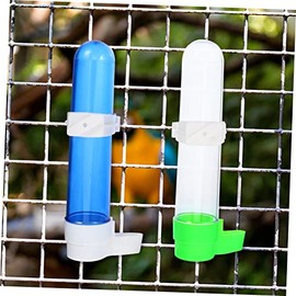 FOMIYES 12 Piezas Bebedor de Aves comedero para periquitos Fuente de Agua para pájaros comederos para pájaros Jaula de pájaros Suministros para Aves Botella para Beber Loro