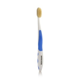 MOUTHWATCHERS MOUTHWATCHERS Soft Flossing Toothbrush, 1 Blue Manual Toothbrush for Adults, Ultra Clean, Good for Sensitive Teeth and Gums, by Dr. Plotka's