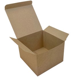 10 Small Cardboard Boxes 12 x 12 x 9 cm - Brown Kraft Color - Boxes With Lids Perfect fot Gifts and Shipping