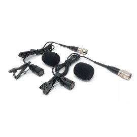 For Audio-Technica 2 x Lavalier Lapel Mic Omni-direction