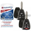 KeylessKing* 2 Remote Key Fob Shell Pad Case 6b for