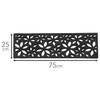 コモライフ 屋外用の階段マット 泥落とし 花柄 滑り止め ラバーマット 玄関 水洗い可 エコ