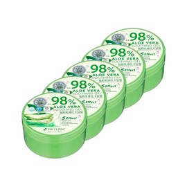 Three W Clinic 3W Smooth Skin Daily Dry Skin Large Capacity Body Lotion Aloe Vera Soothing Gel 300ml 5pcs / 3W 매끈한피부 데일리 건조피부 대용량 바디로션 알로에베라 수딩젤 300ml 5개