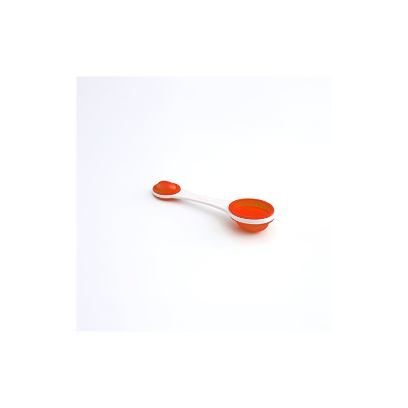Mobi POP - Cucharas medidoras de silicona, color blanco y