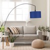 Weewooday 2 Pack Blue Fabric Lampshade for Ceiling 14" Modern