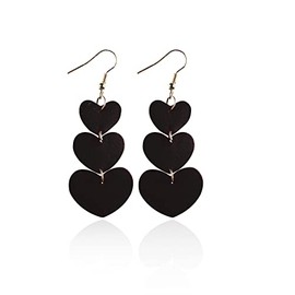 Leather Earrings Dangle for Women, Lightweight Heart Earrings Drop Gifts for Women
