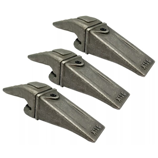 Quality Aftermarket 3 Mini-Excavator Shank, Tooth & Pin Assemblies, 5/8"