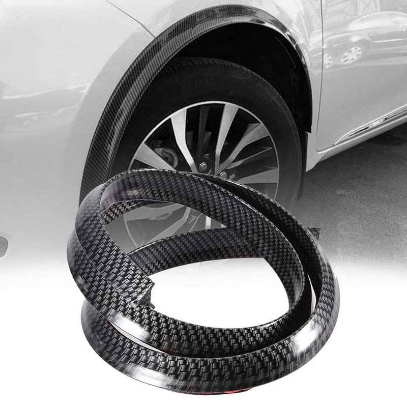 Car Wheel Arch Eyebrows Protector, Universal Carbon Fiber Fenders Flares