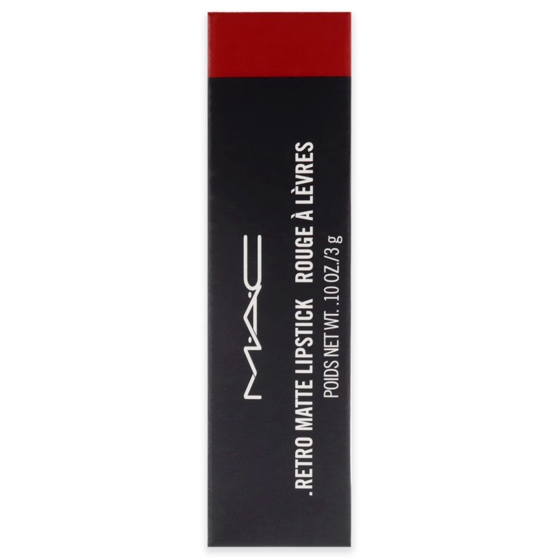 MAC Retro Matte Lipstick Ruby Woo, 1 Count, Multicolor, 0.10