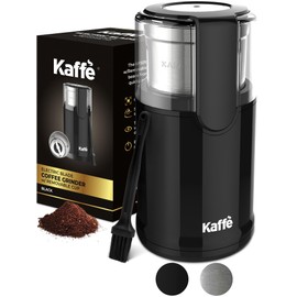 Kaffe Electric Coffee Blade Grinder w/Removable Cup - 4.5oz - Black (w/Cleaning Brush)