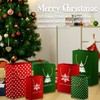 Christmas Gift Bags Assorted Sizes Red and Green Style Evergreen
