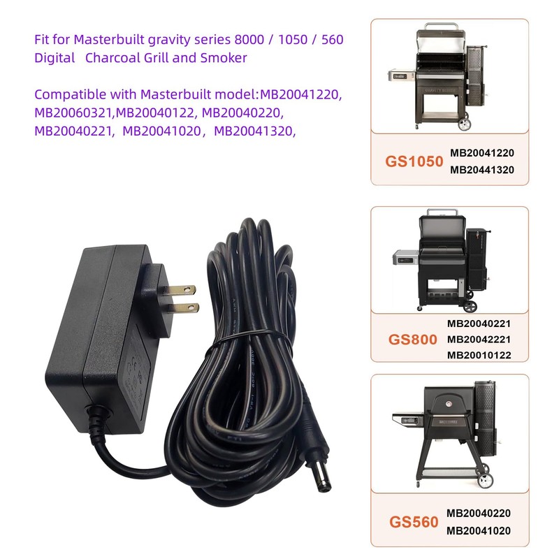 Fesasn Power Adapter Replacement 9004190216 for Masterbuilt Gravity Series 560/800/1050
