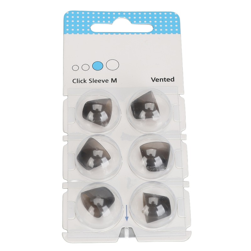 6pcs Silicone Click Sleeve Accessory Protect Ears Washable Sound Amplifier