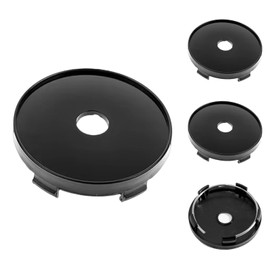 UYGTHI 4 Stück Nabendeckel 60mm, Radnabenkappen Aus Hochwertigem ABS, Nabendeckel Mit Polierter Oberfläche, Felgendeckel Kompatibel Mit 60mm Radnaben Für Alufelgen Und Stahlfelgen