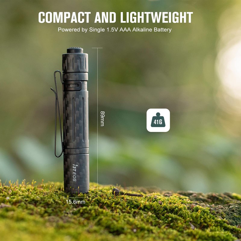 OLIGHT I3T EOS EDC Mini Pocket Flashlight Dual Output Keyring
