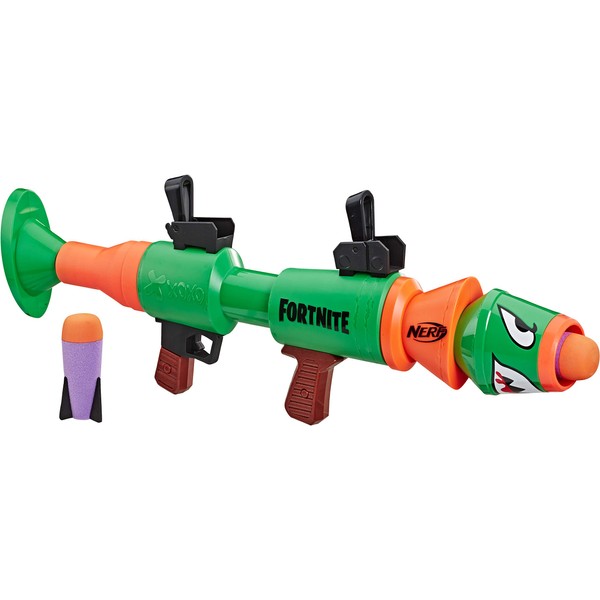NERF Fortnite Rl Blaster - Fires Foam Rockets - Includes 2 Official Fortnite Rockets - for Youth, Teens, Adults