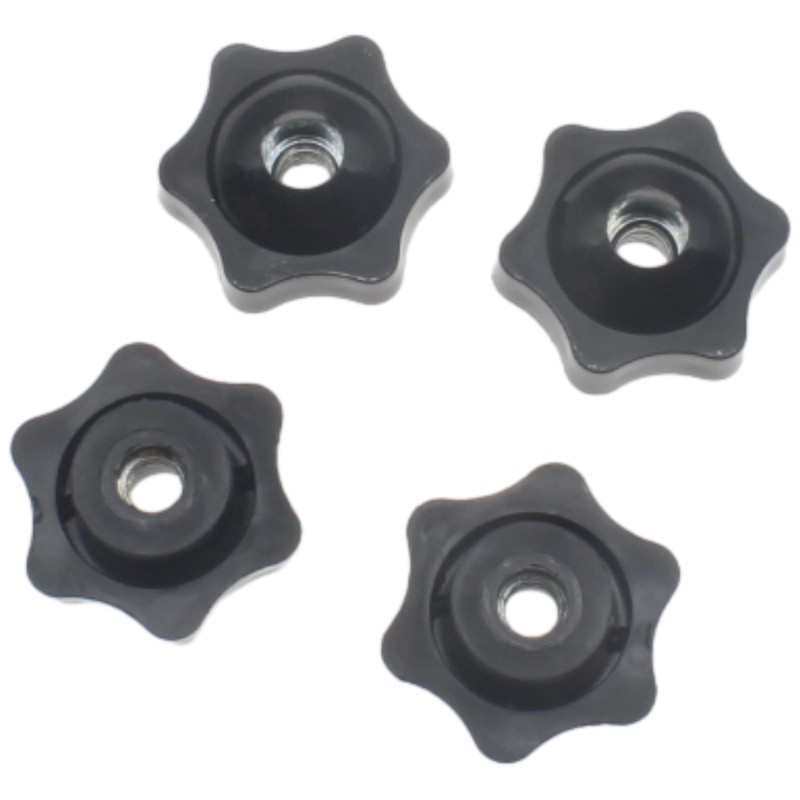 FDXGYH 12 Pcs M6 Threaded Star Knob Nuts Plastic Hexagon