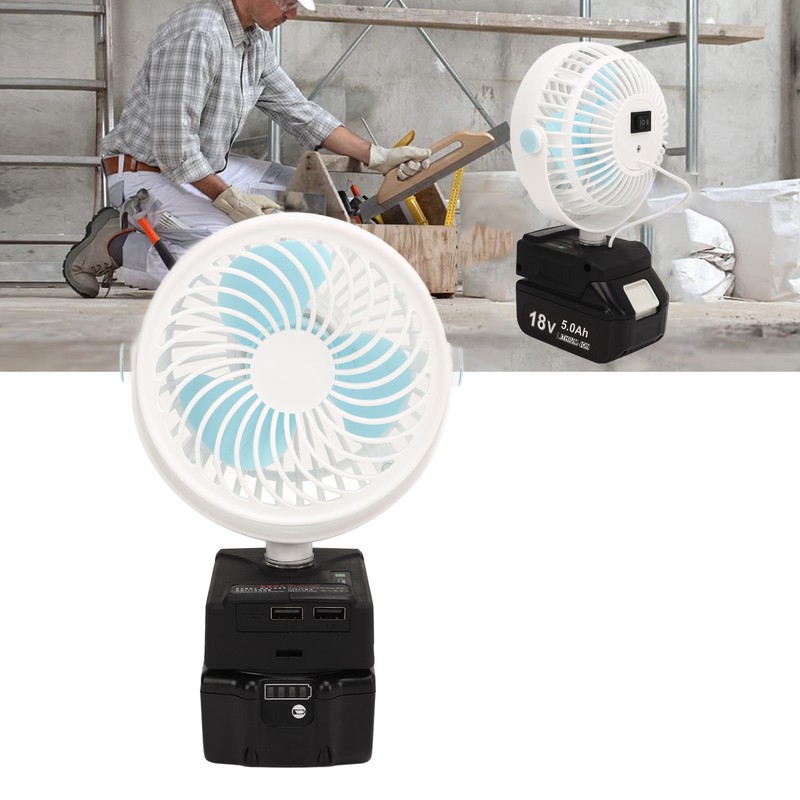 5in Cordless Fan Rechargeable Desk Fan Battery Powered Small Electric