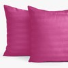Yorkshire Bedding Pillow Cases 2 Pack Brushed Microfiber Housewife Striped