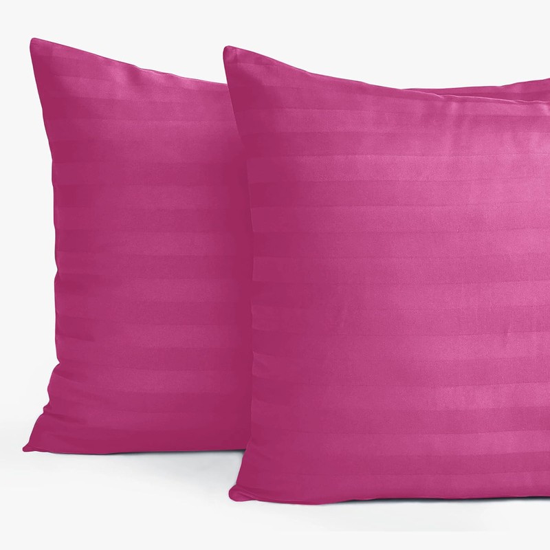 Yorkshire Bedding Pillow Cases 2 Pack Brushed Microfiber Housewife Striped