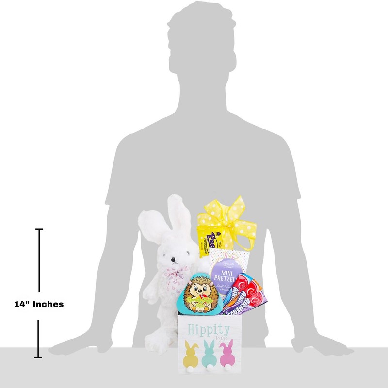 Alder Creek Gift Baskets Hippity Hop Easter Box with Bunny