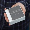THINGS REMEMBERED Engraved Silver and Gunmetal Keepsake Box (Free Customization)