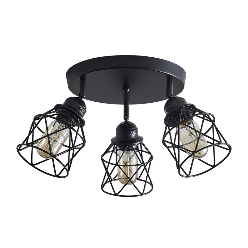 ABEAJAT Kitchen Light Fixtures, Adjustable Semi Flush Mount Ceiling Light