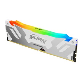 Kingston FURY Renegade White RGB XMP 16GB 6400MT/s DDR5 CL32 DIMM Desktop Gaming Memory - KF564C32RWA-16
